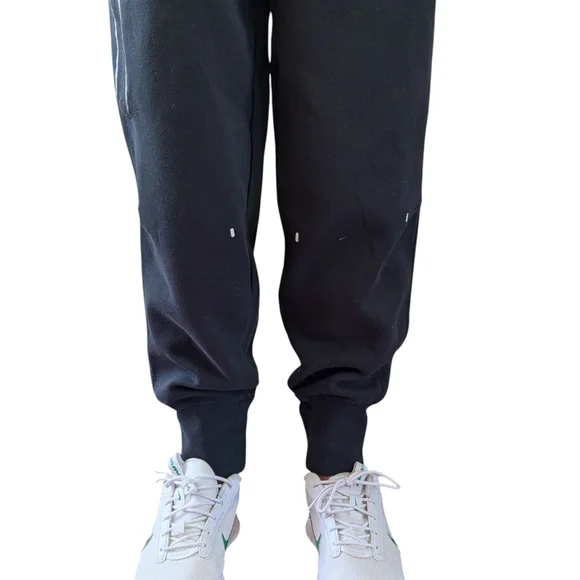 Nike Black Tech Fleece Joggers Womens Size M EC Logo Sweatpants Tap - Picture 5 of 11